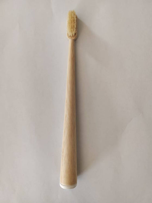 Natural Bamboo Toothbrush with Pig or Horse Hair Bristles