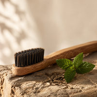 Natural Bamboo Toothbrush with Pig or Horse Hair Bristles